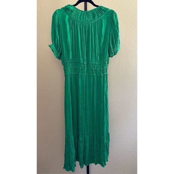 Anthropologie Current Air Brooklyn Midi Dress in Green Size L - Picture 4 of 7